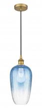Innovations Lighting 616-1P-BB-G484-7SB - Brookhaven Flute - 1 Light - 7 inch - Brushed Brass - Cord hung - Mini Pendant