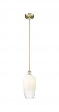 Innovations Lighting 616-1S-AB-G484-7OP - Brookhaven Flute - 1 Light - 7 inch - Antique Brass - Stem hung - Mini Pendant