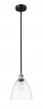 Innovations Lighting 616-1S-BAB-GBD-92-LED - Bristol - 1 Light - 9 inch - Black Antique Brass - Cord hung - Mini Pendant