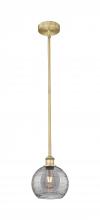 Innovations Lighting 616-1S-BB-G1213-8SM - Athens Deco Swirl - 1 Light - 8 inch - Brushed Brass - Cord hung - Mini Pendant