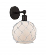 Innovations Lighting 616-1W-OB-G121-8RW - Farmhouse Rope - 1 Light - 8 inch - Oil Rubbed Bronze - Sconce