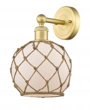 Innovations Lighting 616-1W-SG-G121-8RB - Farmhouse Rope - 1 Light - 8 inch - Satin Gold - Sconce