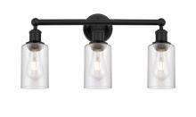 Innovations Lighting 616-3W-BK-G804 - Clymer - 3 Light - 22 inch - Matte Black - Bath Vanity Light