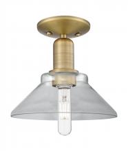 Innovations Lighting 716-1C-BB-G132 - Orwell - 1 Light - 8 inch - Brushed Brass - Semi-Flush Mount