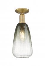 Innovations Lighting 716-1C-BB-G480-6SL - Brookhaven Almond - 1 Light - 6 inch - Brushed Brass - Semi-Flush Mount