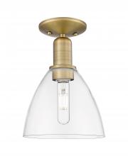Innovations Lighting 716-1C-BB-GBD-752 - Bristol - 1 Light - 8 inch - Brushed Brass - Semi-Flush Mount