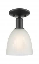 Innovations Lighting 716-1C-BK-G381 - Castile - 1 Light - 6 inch - Matte Black - Semi-Flush Mount