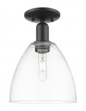 Innovations Lighting 716-1C-BK-GBD-92 - Bristol - 1 Light - 9 inch - Matte Black - Semi-Flush Mount