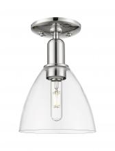 Innovations Lighting 716-1C-PN-GBD-752 - Bristol - 1 Light - 8 inch - Polished Nickel - Semi-Flush Mount