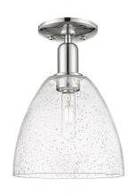 Innovations Lighting 716-1C-PN-GBD-94 - Bristol - 1 Light - 9 inch - Polished Nickel - Semi-Flush Mount