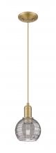Innovations Lighting 716-1P-BB-G1213-6SM - Athens Deco Swirl - 1 Light - 6 inch - Brushed Brass - Cord hung - Mini Pendant