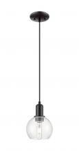 Innovations Lighting 716-1P-BK-G122-6 - Athens - 1 Light - 6 inch - Matte Black - Cord hung - Mini Pendant