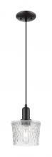 Innovations Lighting 716-1P-BK-G402 - Niagara - 1 Light - 7 inch - Matte Black - Cord hung - Mini Pendant