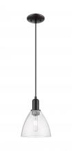 Innovations Lighting 716-1P-BK-GBD-754 - Bristol - 1 Light - 8 inch - Matte Black - Cord hung - Mini Pendant