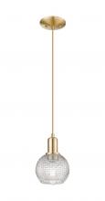 Innovations Lighting 716-1P-CB-G122C-6CL - Athens - 1 Light - 6 inch - Champagne Bronze - Cord hung - Mini Pendant