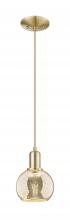 Innovations Lighting 716-1P-CB-G128-6 - Athens - 1 Light - 6 inch - Champagne Bronze - Cord hung - Mini Pendant