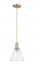 Innovations Lighting 716-1P-CB-GBC-84 - Berkshire Glass - 1 Light - 8 inch - Champagne Bronze - Cord hung - Mini Pendant