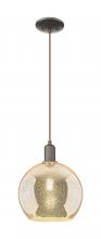 Innovations Lighting 716-1P-OB-G128-10 - Athens - 1 Light - 10 inch - Oil Rubbed Bronze - Cord hung - Mini Pendant