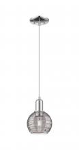 Innovations Lighting 716-1P-PC-G1213-6SM - Athens Deco Swirl - 1 Light - 6 inch - Polished Chrome - Cord hung - Mini Pendant