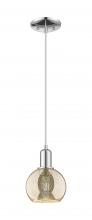 Innovations Lighting 716-1P-PC-G128-6 - Athens - 1 Light - 6 inch - Polished Chrome - Cord hung - Mini Pendant