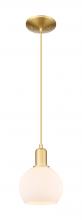 Innovations Lighting 716-1P-SG-G121-6 - Athens - 1 Light - 6 inch - Satin Gold - Cord hung - Mini Pendant