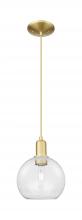 Innovations Lighting 716-1P-SG-G122-8 - Athens - 1 Light - 8 inch - Satin Gold - Cord hung - Mini Pendant