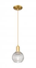Innovations Lighting 716-1P-SG-G122C-6CL - Athens - 1 Light - 6 inch - Satin Gold - Cord hung - Mini Pendant