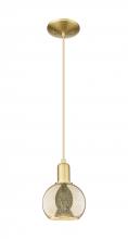 Innovations Lighting 716-1P-SG-G128-6 - Athens - 1 Light - 6 inch - Satin Gold - Cord hung - Mini Pendant