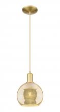 Innovations Lighting 716-1P-SG-G128-8 - Athens - 1 Light - 8 inch - Satin Gold - Cord hung - Mini Pendant