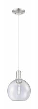Innovations Lighting 716-1P-SN-G124-8 - Athens - 1 Light - 8 inch - Brushed Satin Nickel - Cord hung - Mini Pendant
