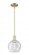 Innovations Lighting 716-1S-AB-G124-8 - Athens - 1 Light - 8 inch - Antique Brass - Stem hung - Mini Pendant