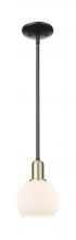 Innovations Lighting 716-1S-BAB-G121-6 - Athens - 1 Light - 6 inch - Black Antique Brass - Stem hung - Mini Pendant