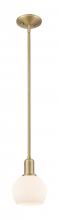 Innovations Lighting 716-1S-BB-G121-6 - Athens - 1 Light - 6 inch - Brushed Brass - Stem hung - Mini Pendant