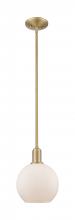 Innovations Lighting 716-1S-BB-G121-8 - Athens - 1 Light - 8 inch - Brushed Brass - Stem hung - Mini Pendant