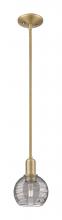 Innovations Lighting 716-1S-BB-G1213-6SM - Athens Deco Swirl - 1 Light - 6 inch - Brushed Brass - Mini Pendant
