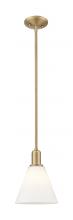 Innovations Lighting 716-1S-BB-GBC-81 - Berkshire Glass - 1 Light - 8 inch - Brushed Brass - Stem hung - Mini Pendant