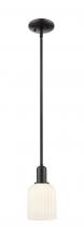Innovations Lighting 716-1S-BK-G559-5GWH - Bridal Veil - 1 Light - 6 inch - Matte Black - Mini Pendant