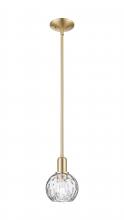 Innovations Lighting 716-1S-CB-G1215-6 - Athens Water Glass - 1 Light - 6 inch - Champagne Bronze - Stem hung - Mini Pendant