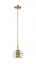 Innovations Lighting 716-1S-CB-G128-6 - Athens - 1 Light - 6 inch - Champagne Bronze - Stem hung - Mini Pendant