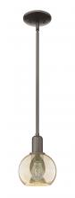 Innovations Lighting 716-1S-OB-G128-6 - Athens - 1 Light - 6 inch - Oil Rubbed Bronze - Stem hung - Mini Pendant