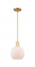 Innovations Lighting 716-1S-SG-G121-8 - Athens - 1 Light - 8 inch - Satin Gold - Stem hung - Mini Pendant