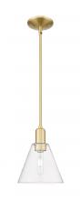 Innovations Lighting 716-1S-SG-GBC-82 - Berkshire Glass - 1 Light - 8 inch - Satin Gold - Stem hung - Mini Pendant