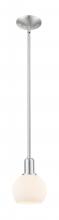 Innovations Lighting 716-1S-SN-G121-6 - Athens - 1 Light - 6 inch - Brushed Satin Nickel - Stem hung - Mini Pendant