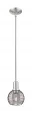 Innovations Lighting 716-1S-SN-G1213-6SM - Athens Deco Swirl - 1 Light - 6 inch - Brushed Satin Nickel - Mini Pendant