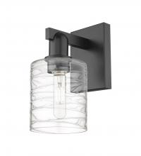 Innovations Lighting 716-1W-BK-G1113 - Cobbleskill - 1 Light - 5 inch - Matte Black - Sconce
