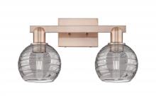 Innovations Lighting 716-2W-AC-G1213-6SM - Athens Deco Swirl - 2 Light - 16 inch - Antique Copper - Bath Vanity Light