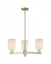 Innovations Lighting 716-3CR-AB-G341 - Hadley - 3 Light - 26 inch - Antique Brass - Stem hung - Flush Mount