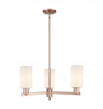 Innovations Lighting 716-3CR-AC-G801 - Clymer - 3 Light - 26 inch - Antique Copper - Stem hung - Flush Mount