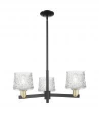 Innovations Lighting 716-3CR-BAB-G402 - Niagara - 3 Light - 28 inch - Black Antique Brass - Stem hung - Flush Mount