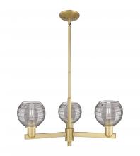 Innovations Lighting 716-3CR-BB-G1213-6SM - Athens Deco Swirl - 3 Light - 18 inch - Brushed Brass - Flush Mount